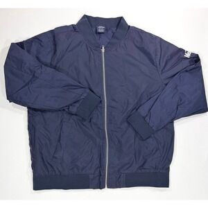 Cerveza Modelo Mens XL Blue Bomber Windbreaker Jacket Full Zip